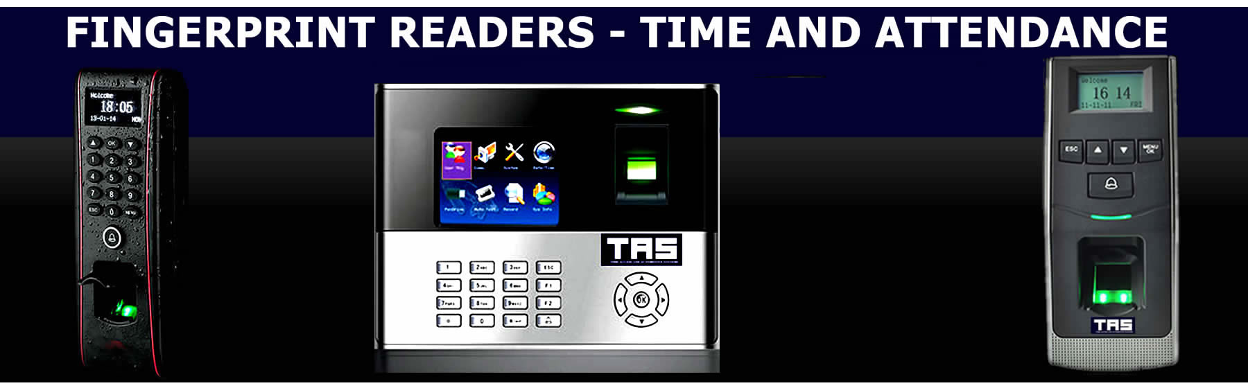 fingerprint readers - time attendance banner