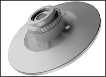 BRAKE DISCS WITH WHEEL BEARING