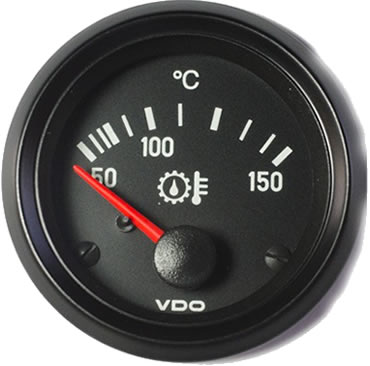 vdo Vision Black 30 HG-25 PSI Turbo Gauge